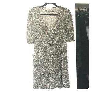 Oysho dark florals dress